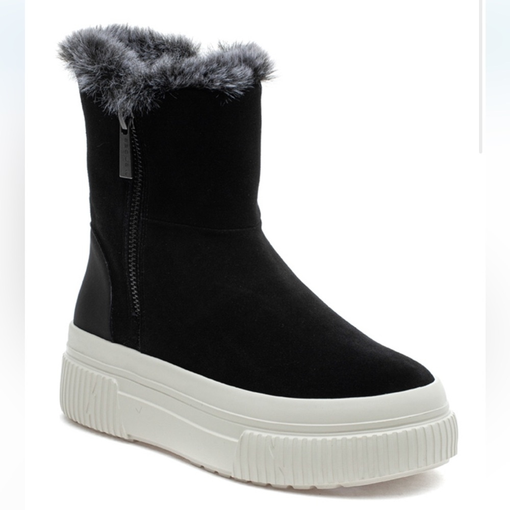 Wally Boot Black Waterproof Suede - image 1